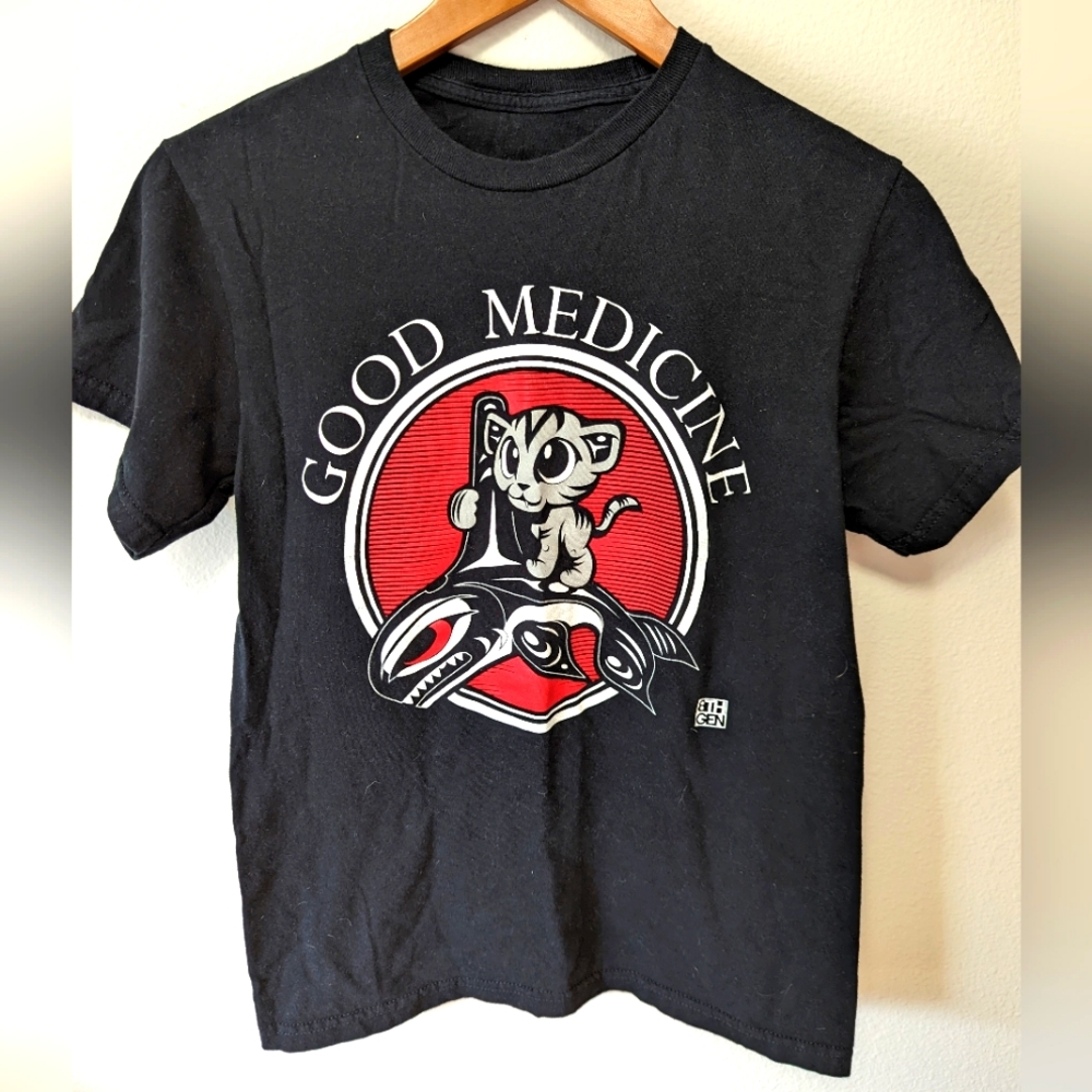 8th Generation Native designed black t-shirt